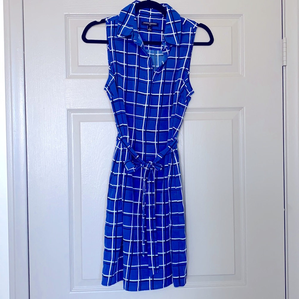 Blue Plaid Dress